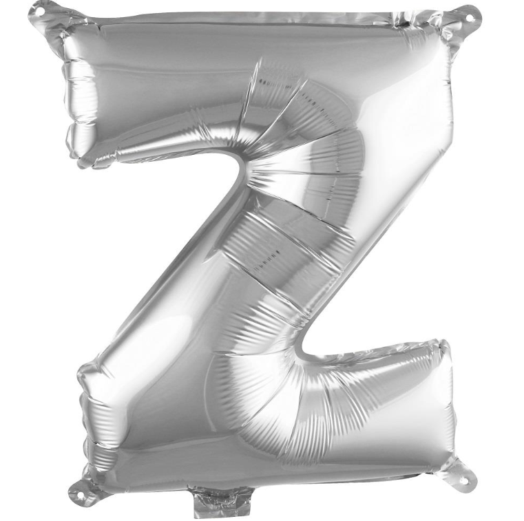 Folyo Balon Gümüş Z 16 İnç 36 Cm